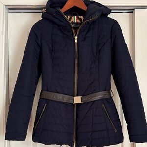 Gorski hooded Apres-Ski Jacket in navy, XS